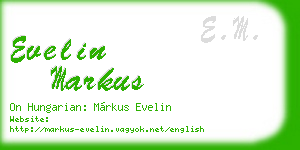 evelin markus business card